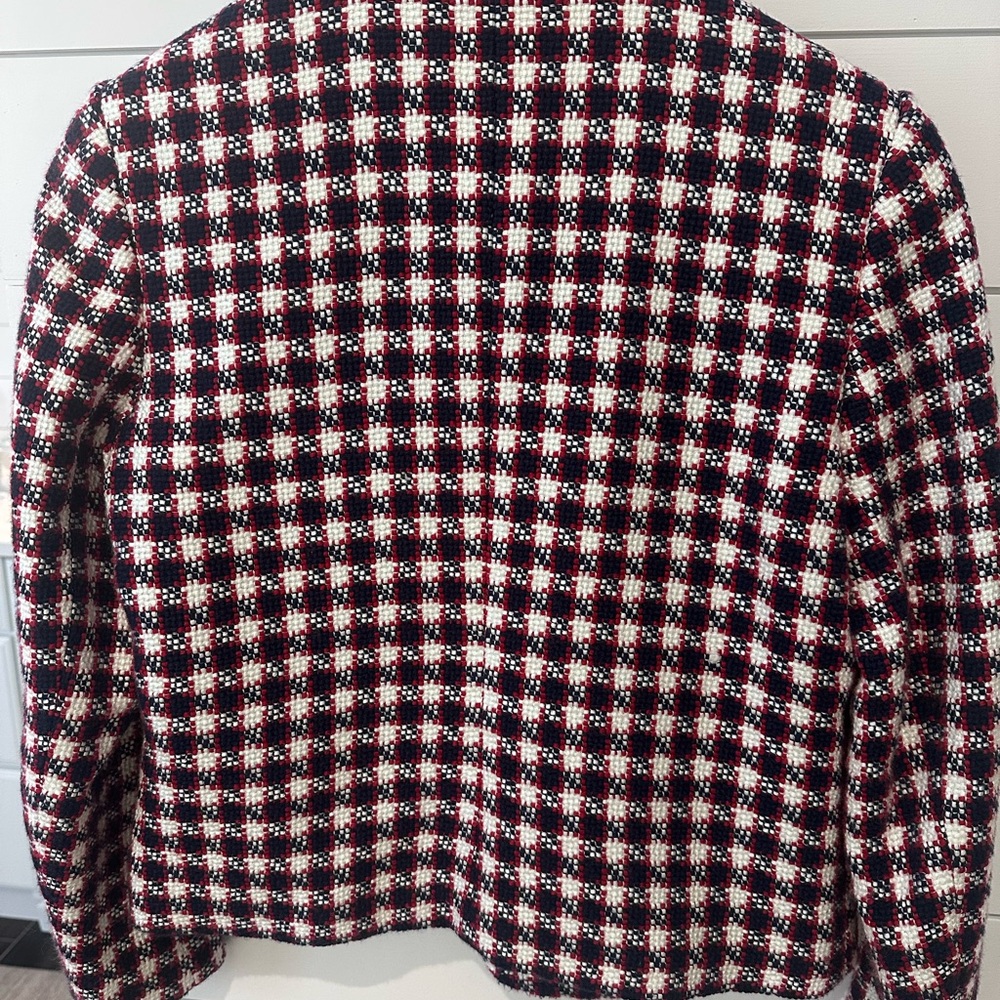 Brooks Brothers Navy, Red and White Checkered Blazer - Picture 2 of 6